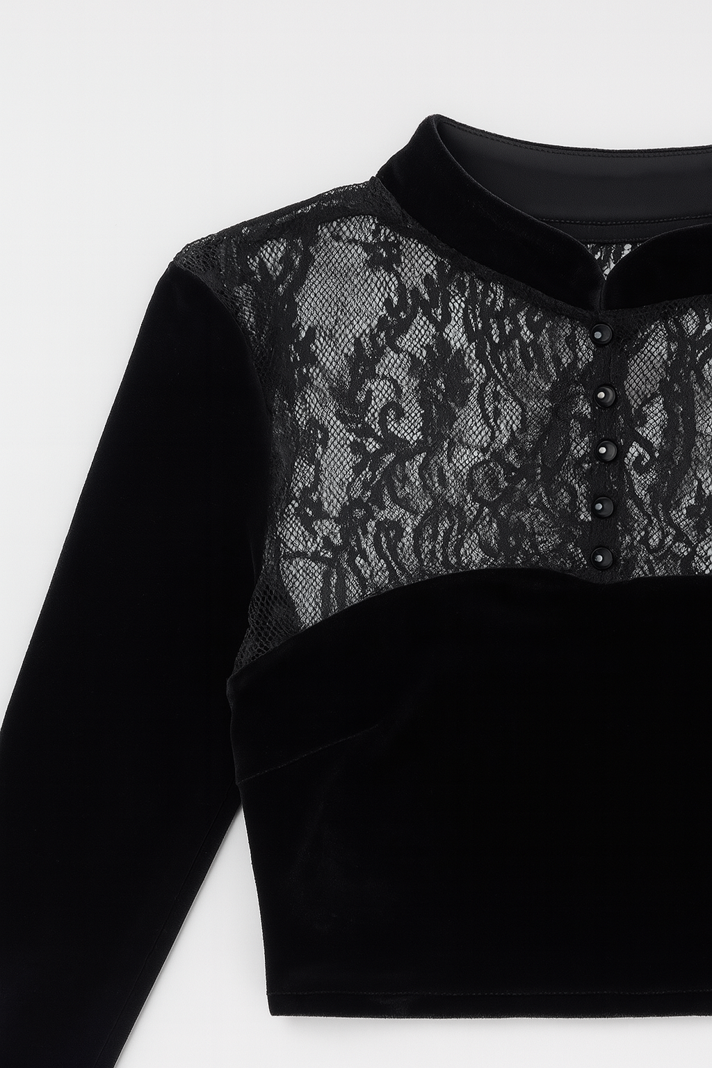 Witchy Lace Slit Maxi Dress for Gothic Elegance