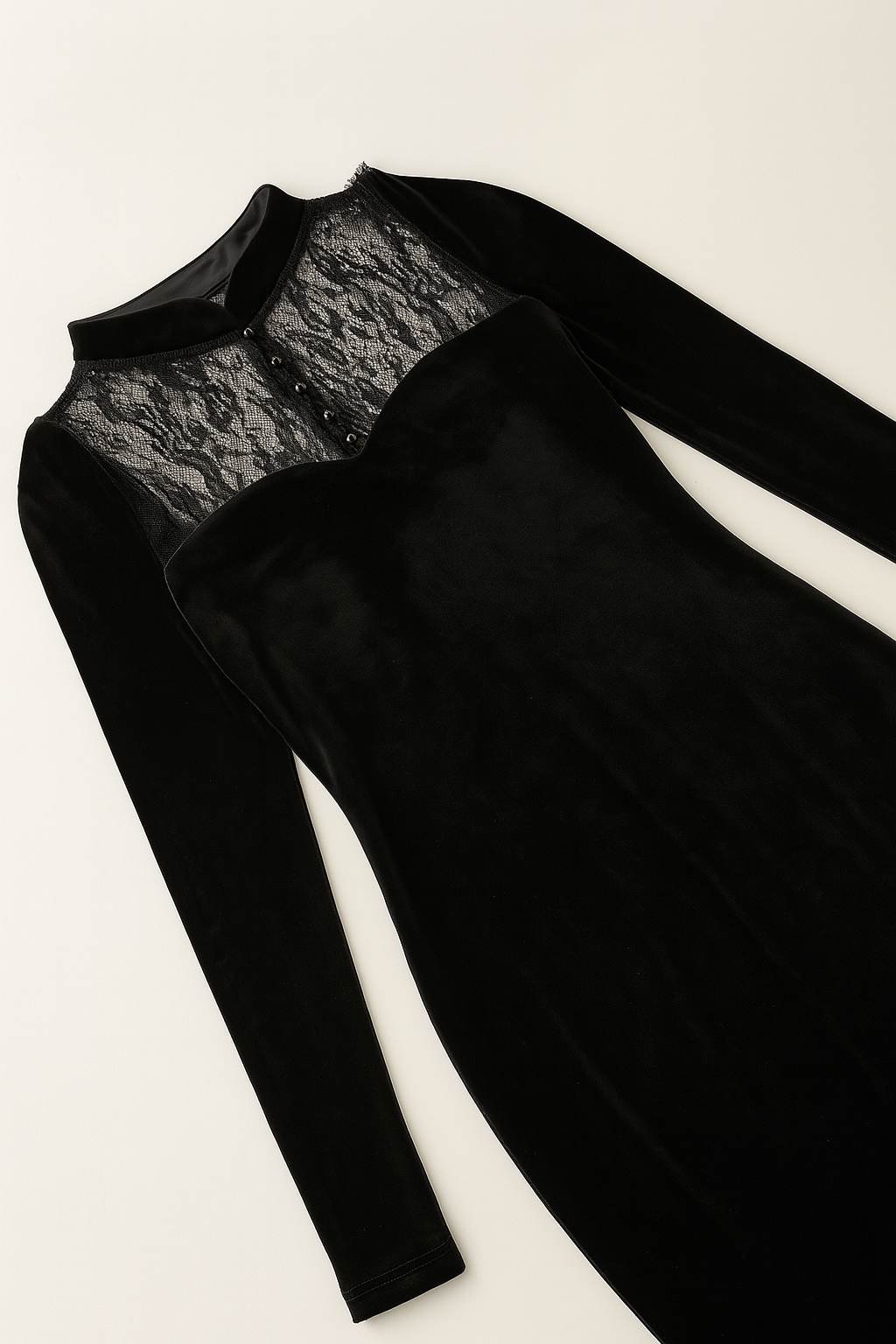 Witchy Lace Slit Maxi Dress for Gothic Elegance