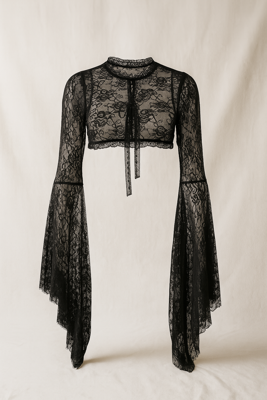 Gothic Lace Bell Sleeve Cardigan