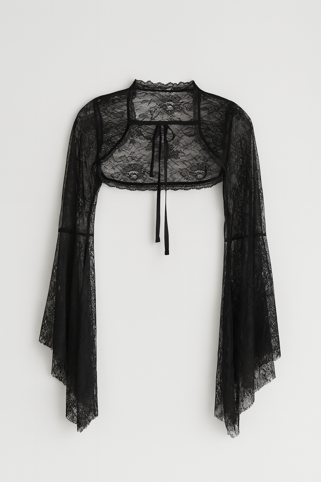 Gothic Lace Bell Sleeve Cardigan