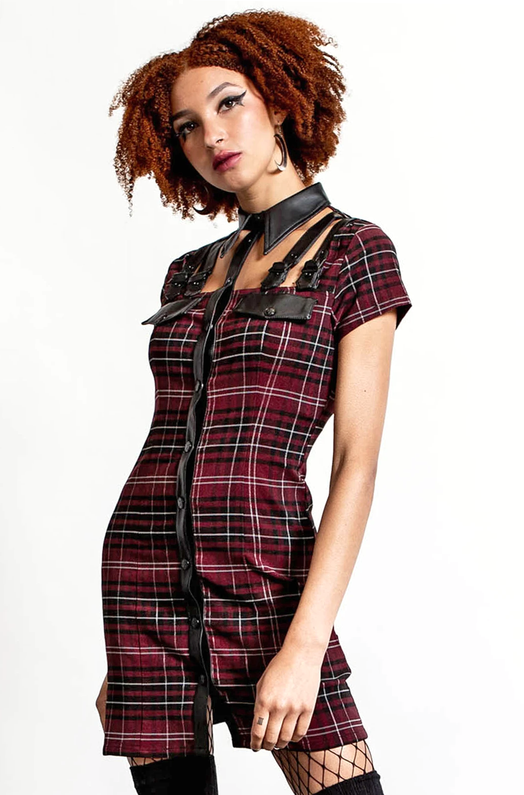 Shop Plaid Punk Mini Dress, Alternative Clothing, Pretty Attitude