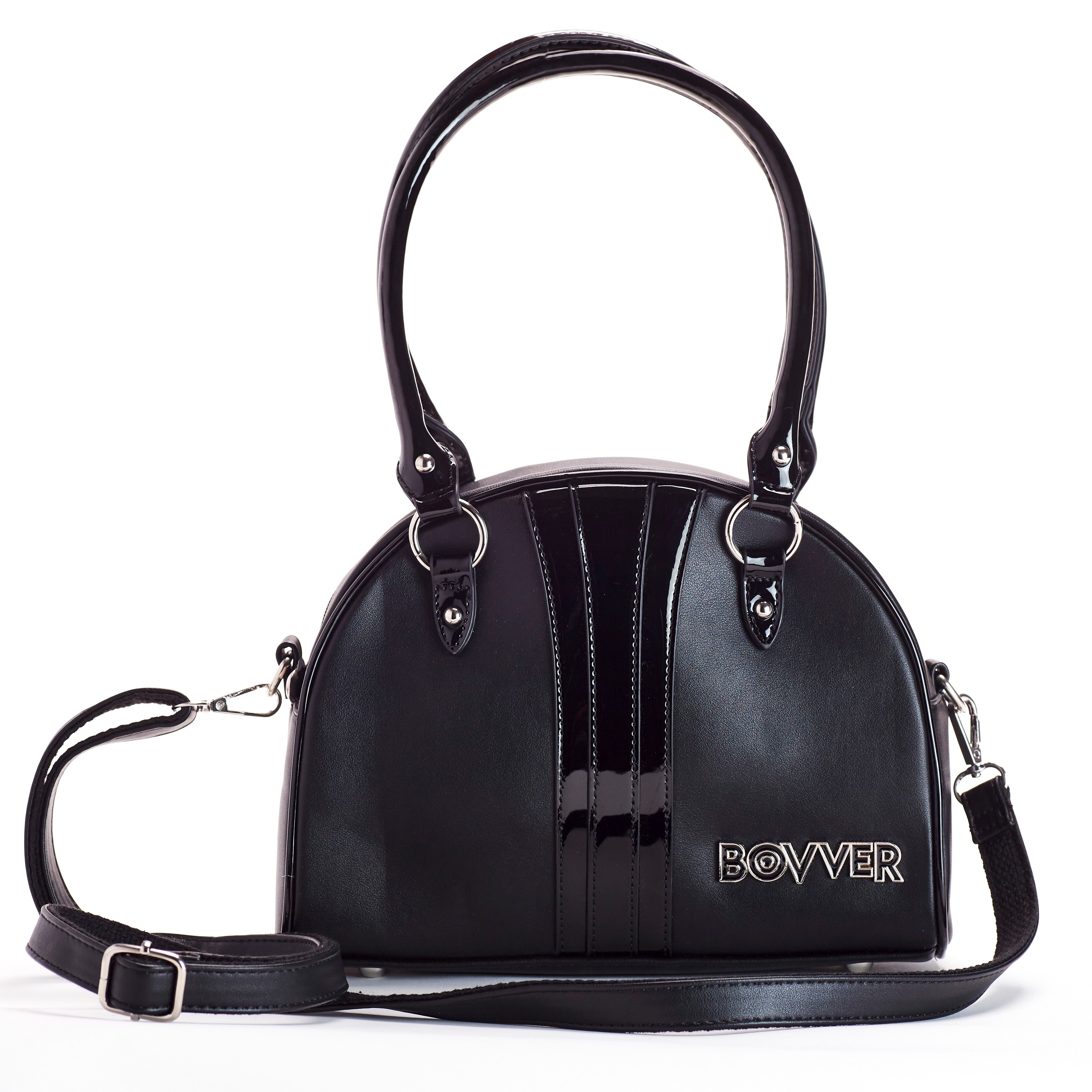 Speak Life Bowler Bag | Black Onyx Patent