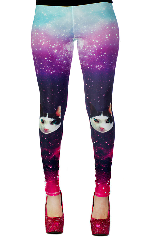 Creamy Soft Space Cat Leggings - USA Fashion™