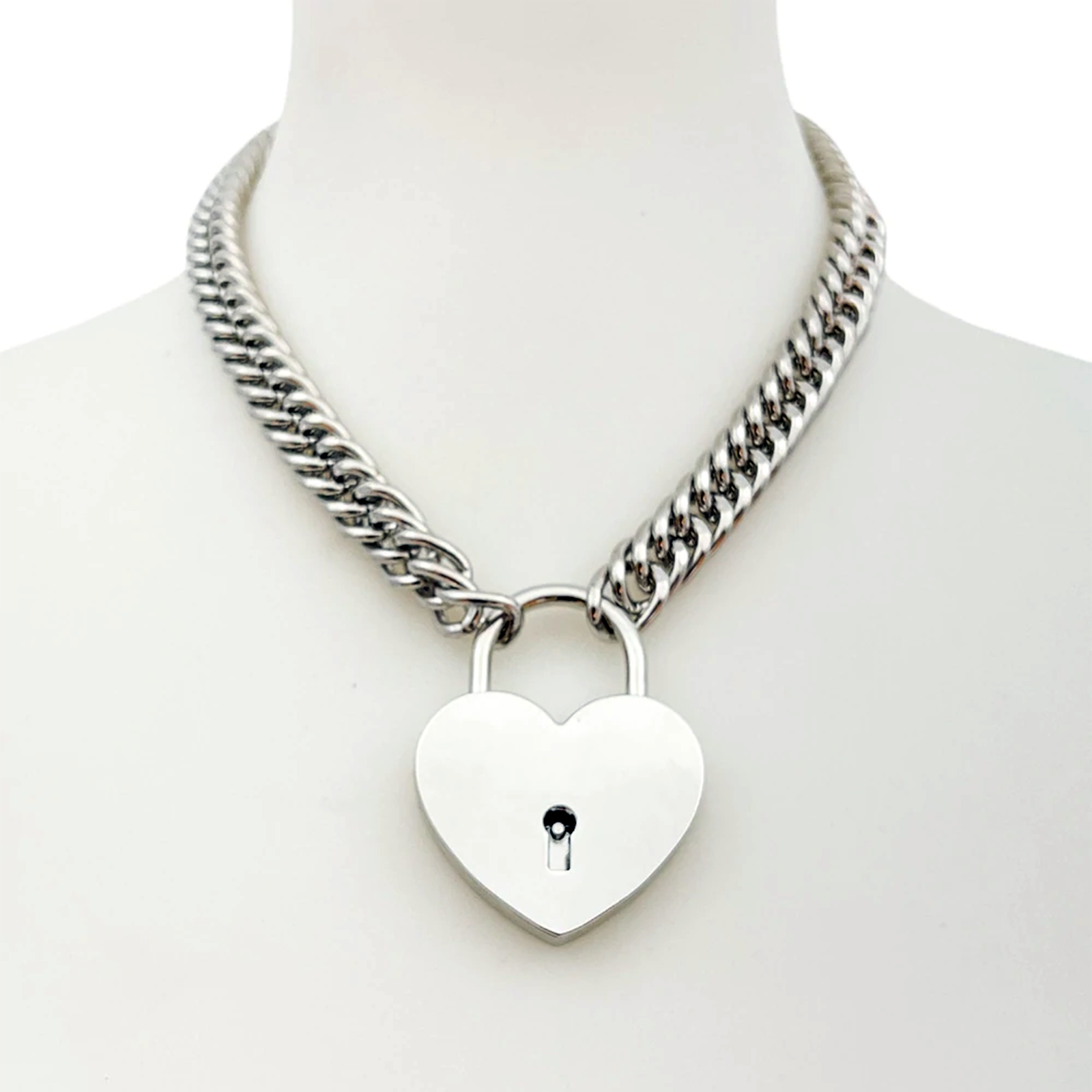 Heart Lock chain necklace