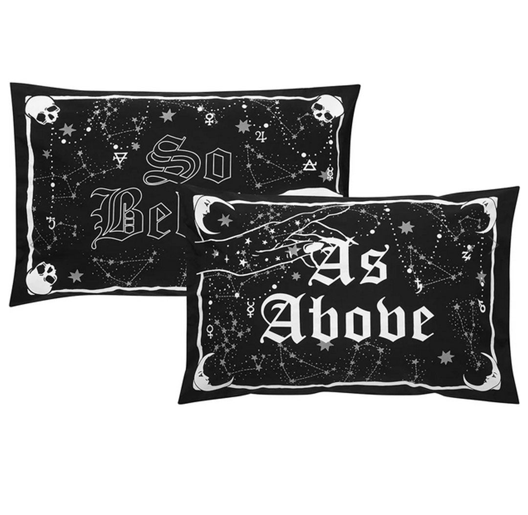 Gothic Throw Pillow as Above so Below Pillow Cover Gothic 