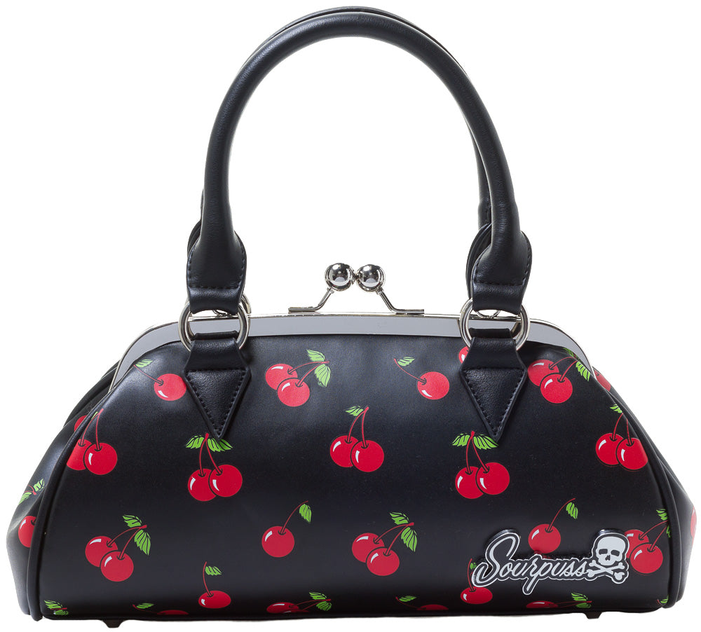 SOURPUSS DOLLFACE PURSE CHERRIES ----retired---09/06/2016