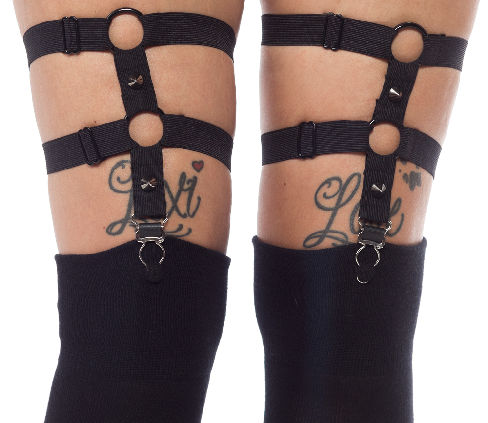 VALAC SPIKED THIGH HIGH GARTER