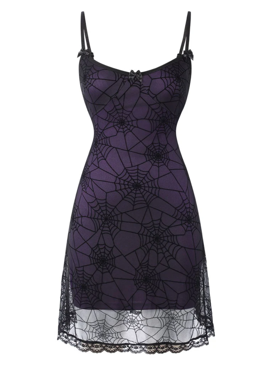 Seductive Dark Lace Bodycon Dress