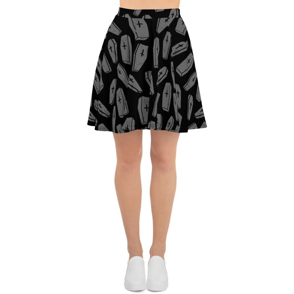 SOURPUSS SIX FEET UNDER SKATER SKIRT