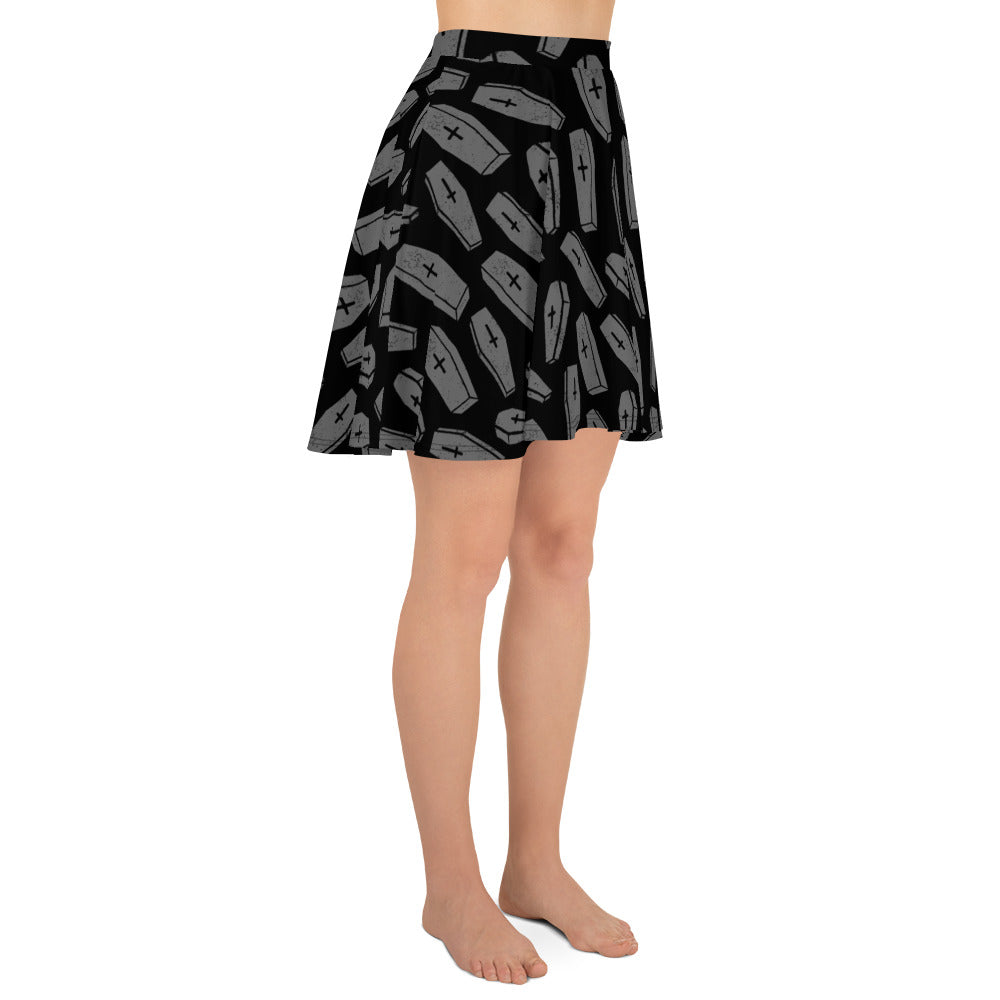 SOURPUSS SIX FEET UNDER SKATER SKIRT