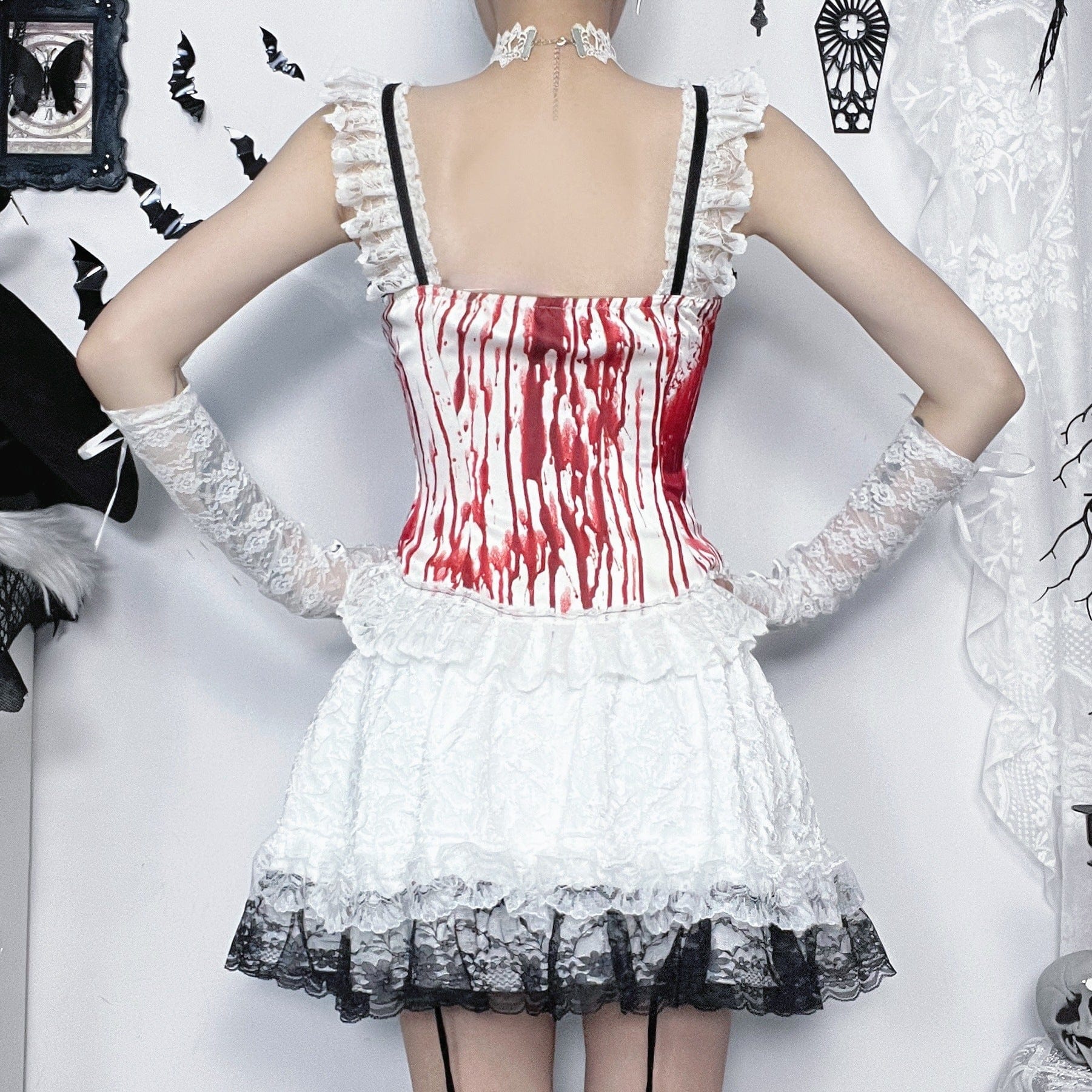 Blood Red Mary Gothic Tank Top