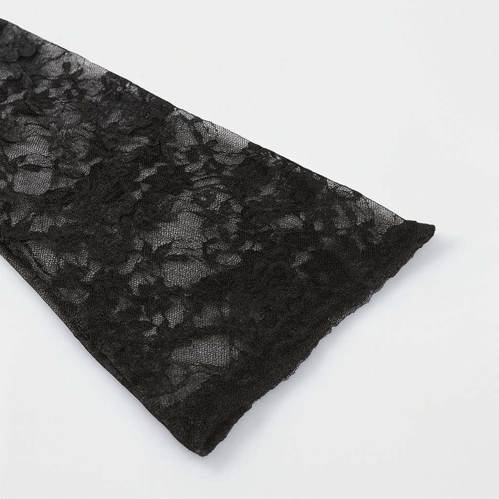 Gothic Lace Bell Sleeve Top