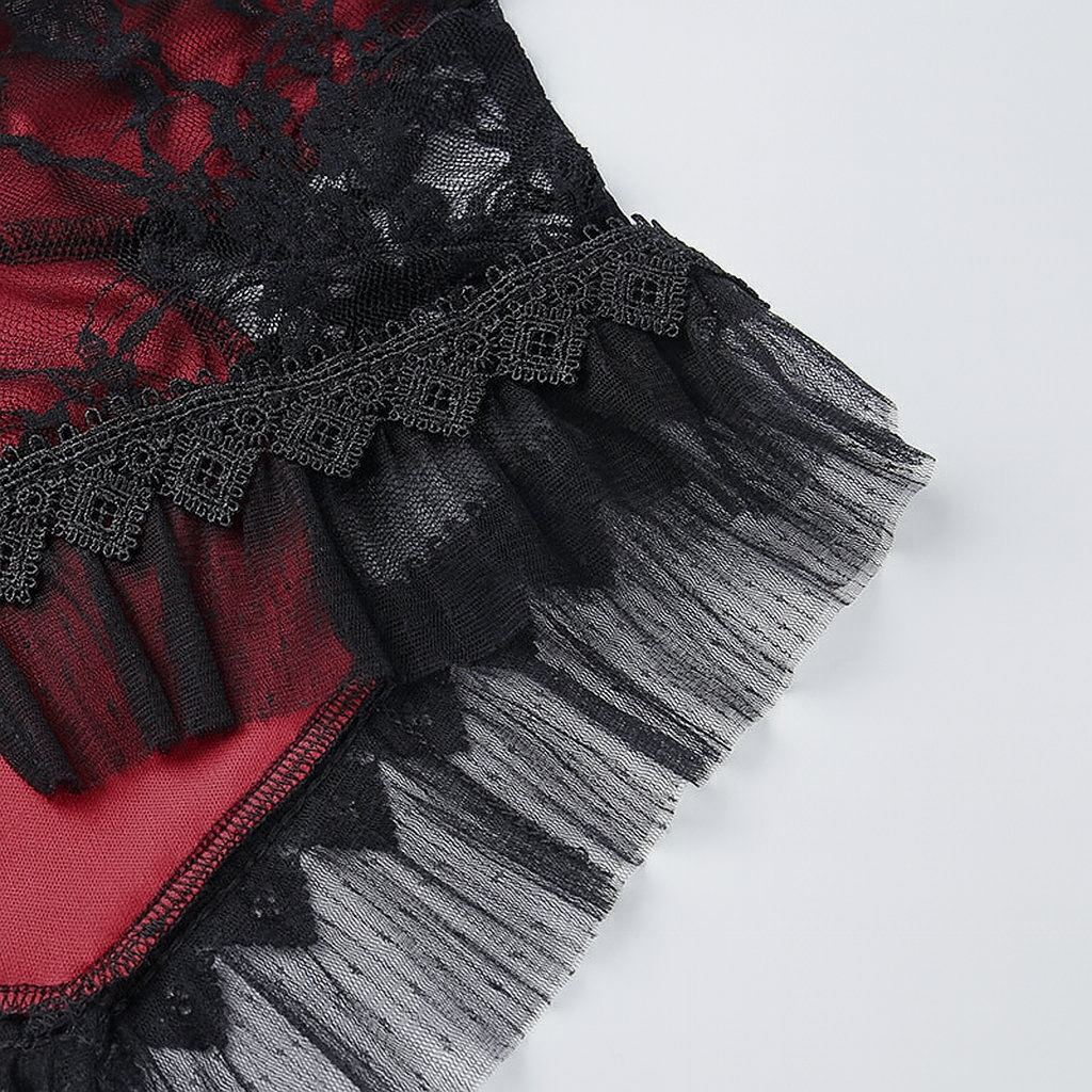 Lace Cross Tank Top for Gothic Fashion Lovers