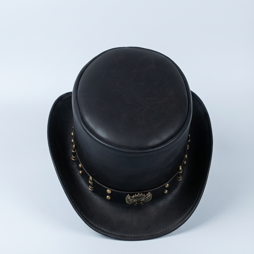 Three Sizes of Faux Leather Hats for Men And Women, Presidential Style.