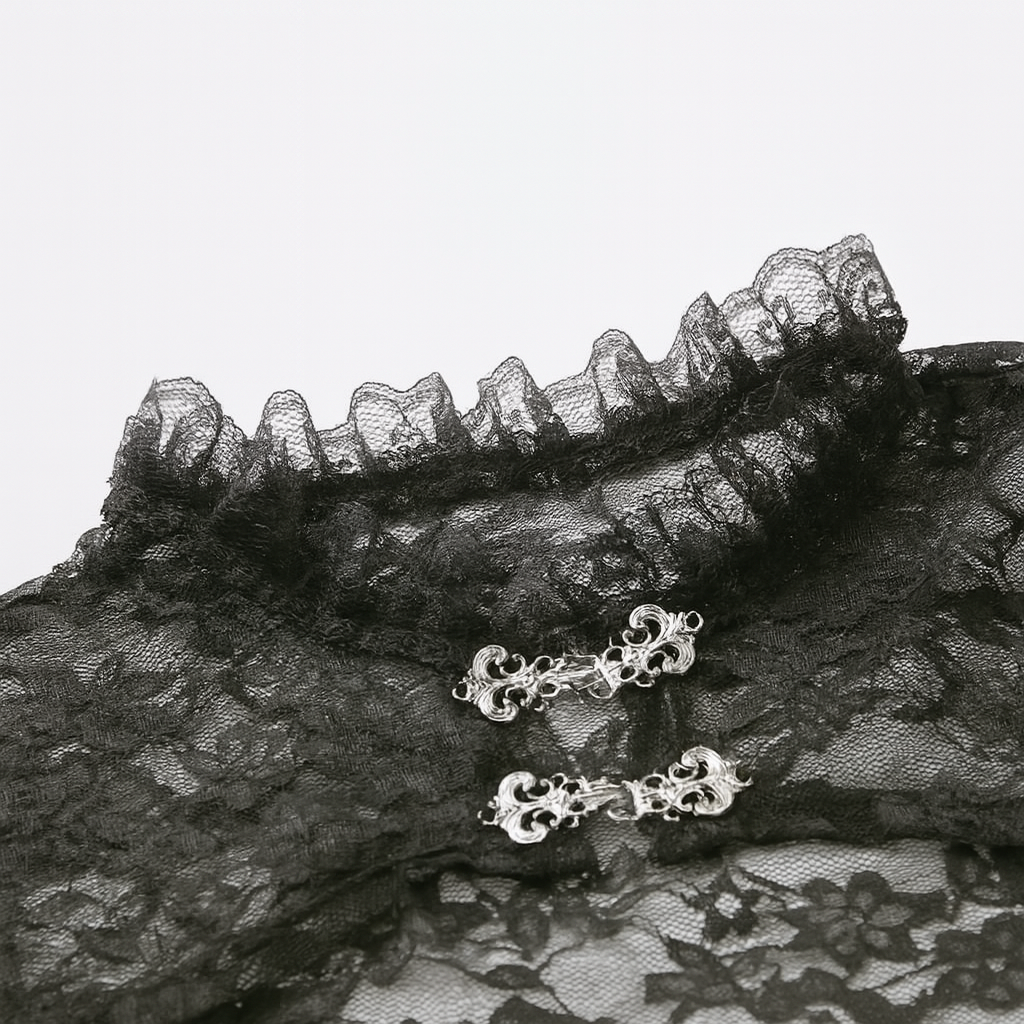 Gothic Lace Bell Sleeve Top