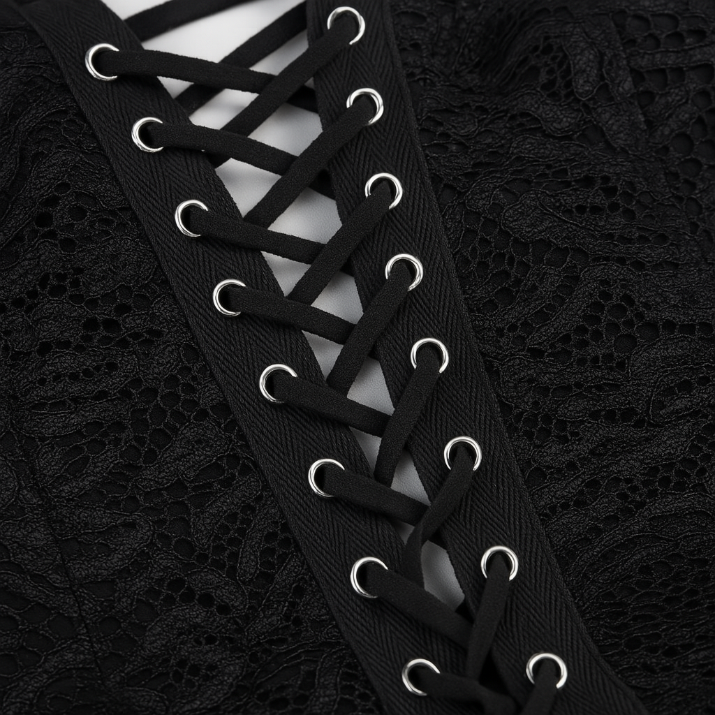 Gothic Lace Bell Sleeve Top