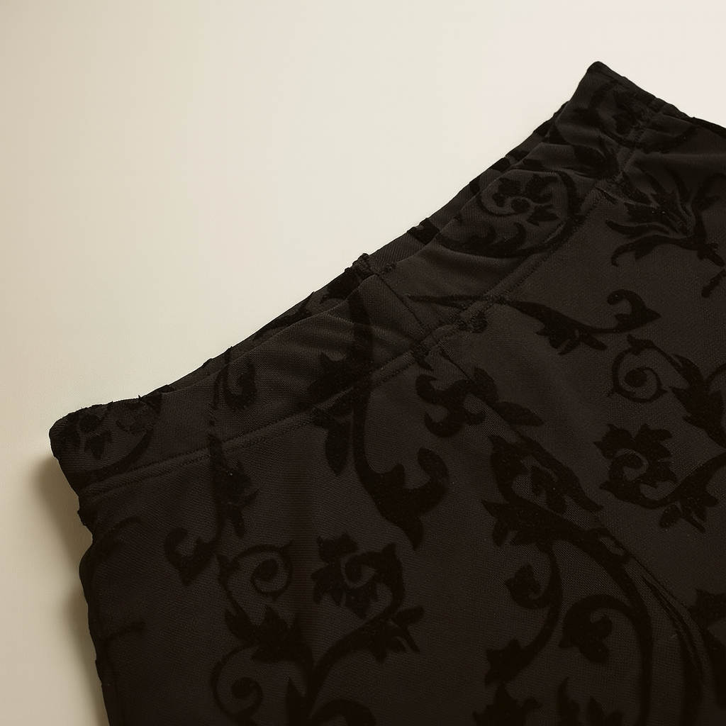 Bohemian Lace Flare Pants for Alternative Fashion