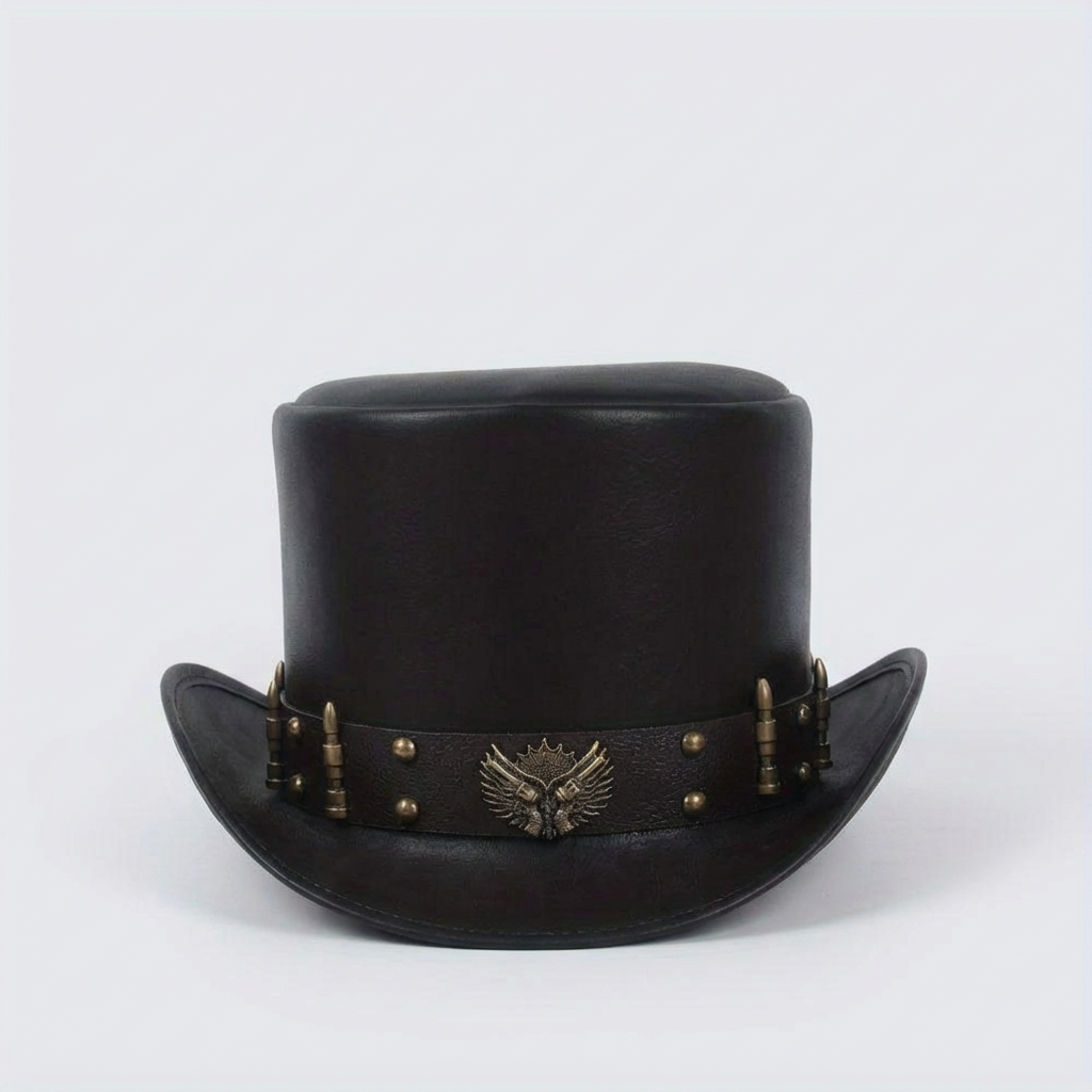 Three Sizes of Faux Leather Hats for Men And Women, Presidential Style.