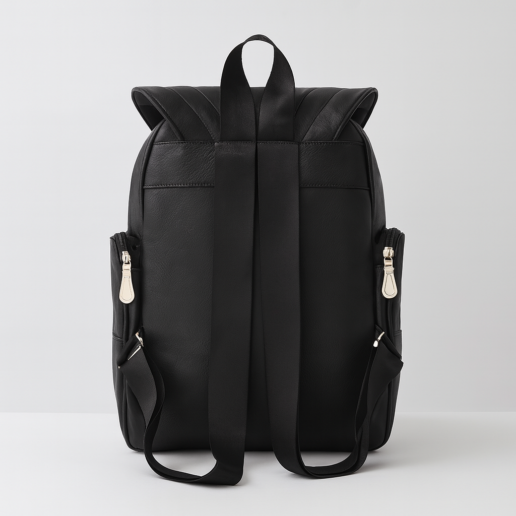 Black Owl-Shaped PU Backpack with Golden Embroidery, Adjustable Straps & Zipper Closure – Stylish Halloween Accessory for Women & Men, Perfect for Travel or Everyday Use, Casual Daypack | Stylish Embroidery | Polyester Lining
