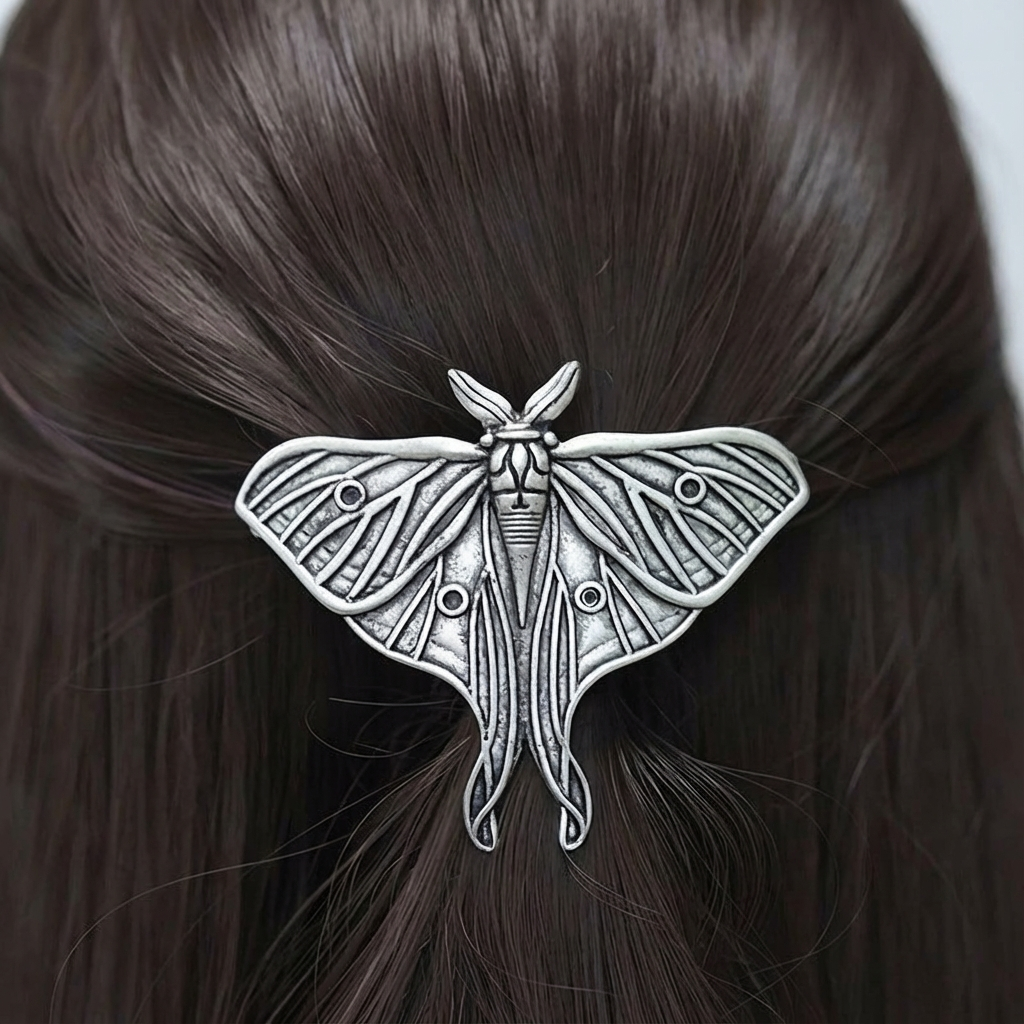 1pc Vintage Metal Hair Barrettes, Decorative Gothic Hair Clips Barrettes, Hair Pins Hair Accessories For Women Female