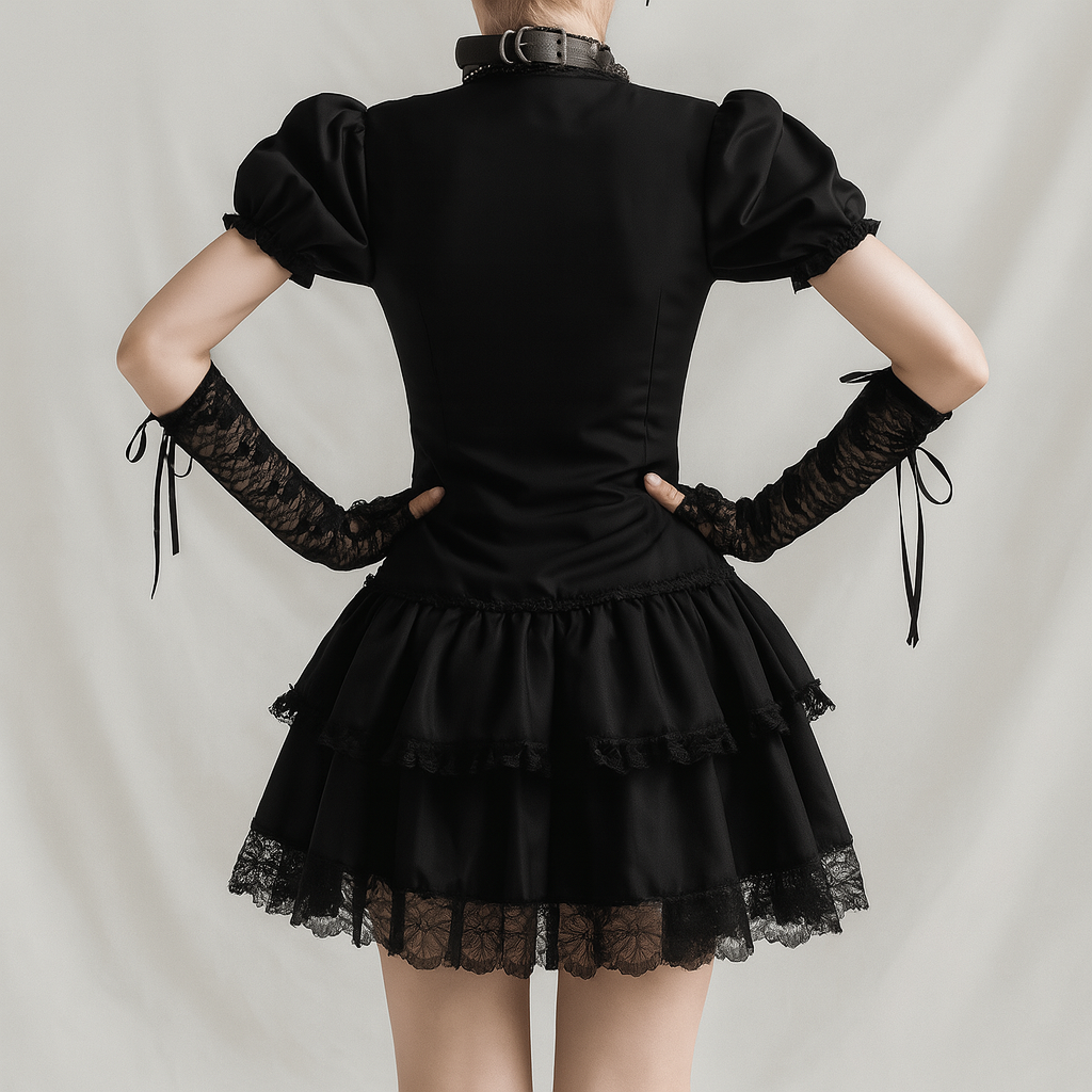 Elegant Gothic Lace Trim Top