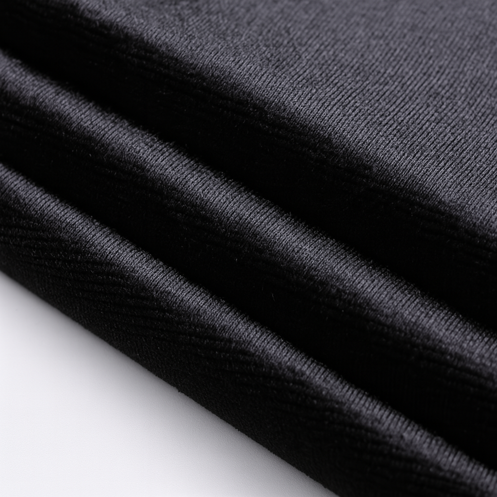 Witchy High Waist Slit Skirt in Black Velvet