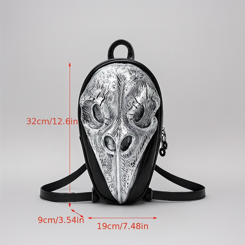 A Vintage Medieval-Style Backpack Designed Like a Plague Doctor'S Bag, Featuring a Bird Beak Design Made of Popular. This 3D Stereoscopic Backpack Is Suitable for Both Men And Women, Embodying a Fashionable New Trend with Rivet Punk And Gothic Casual Elem