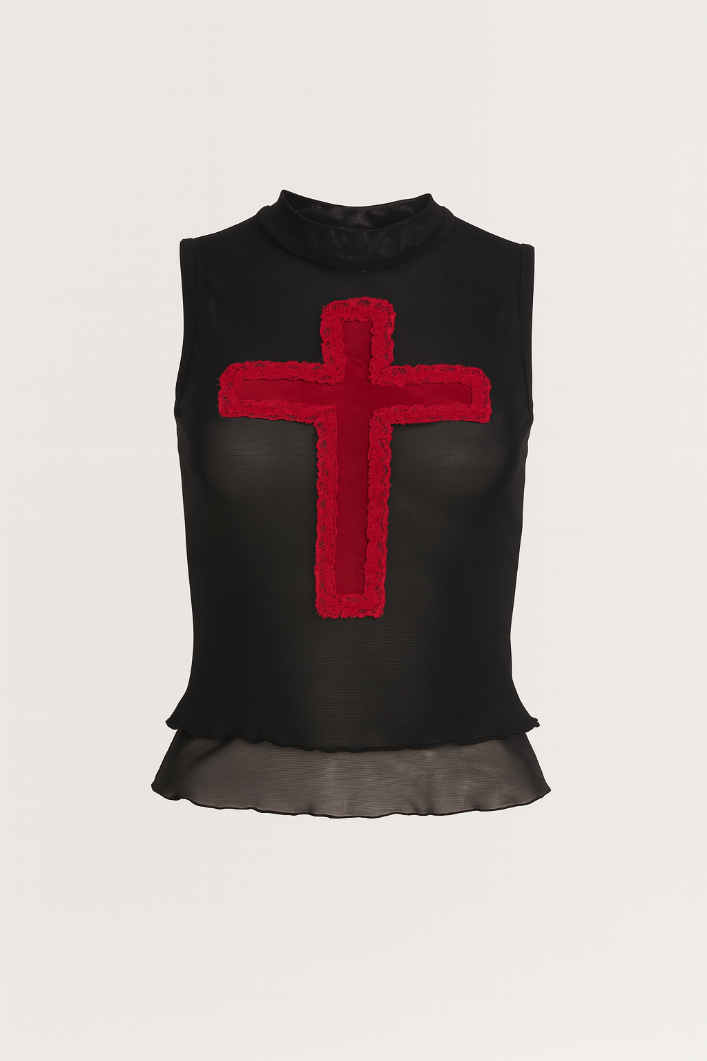 Gothic Cross Lace Tank Top for Alternative Fashion – Sourpuss