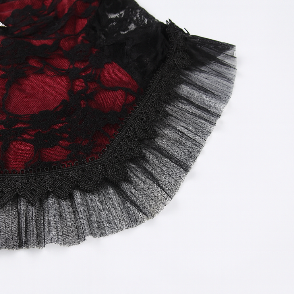 Lace Cross Tank Top for Gothic Fashion Lovers