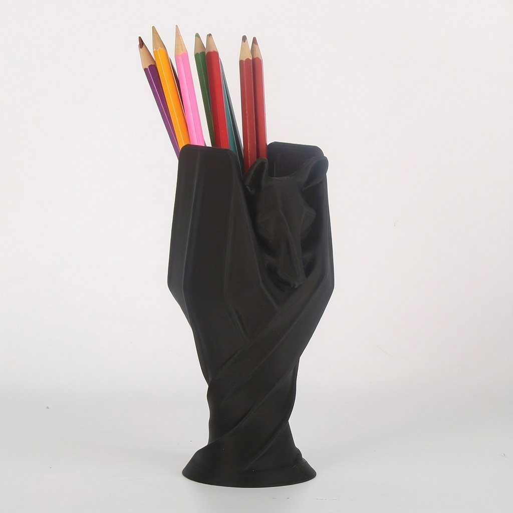 1pc Retro Gothic Bat Pen Holder - Lightweight Desktop Organizer with Intricate Bat Design, Durable Plastic Pen Storage for Home Office, Unique Holiday & Graduation Gift for Family Friends, Bat Decor And Accessories, Elegant Swirl Base, Textured Surface