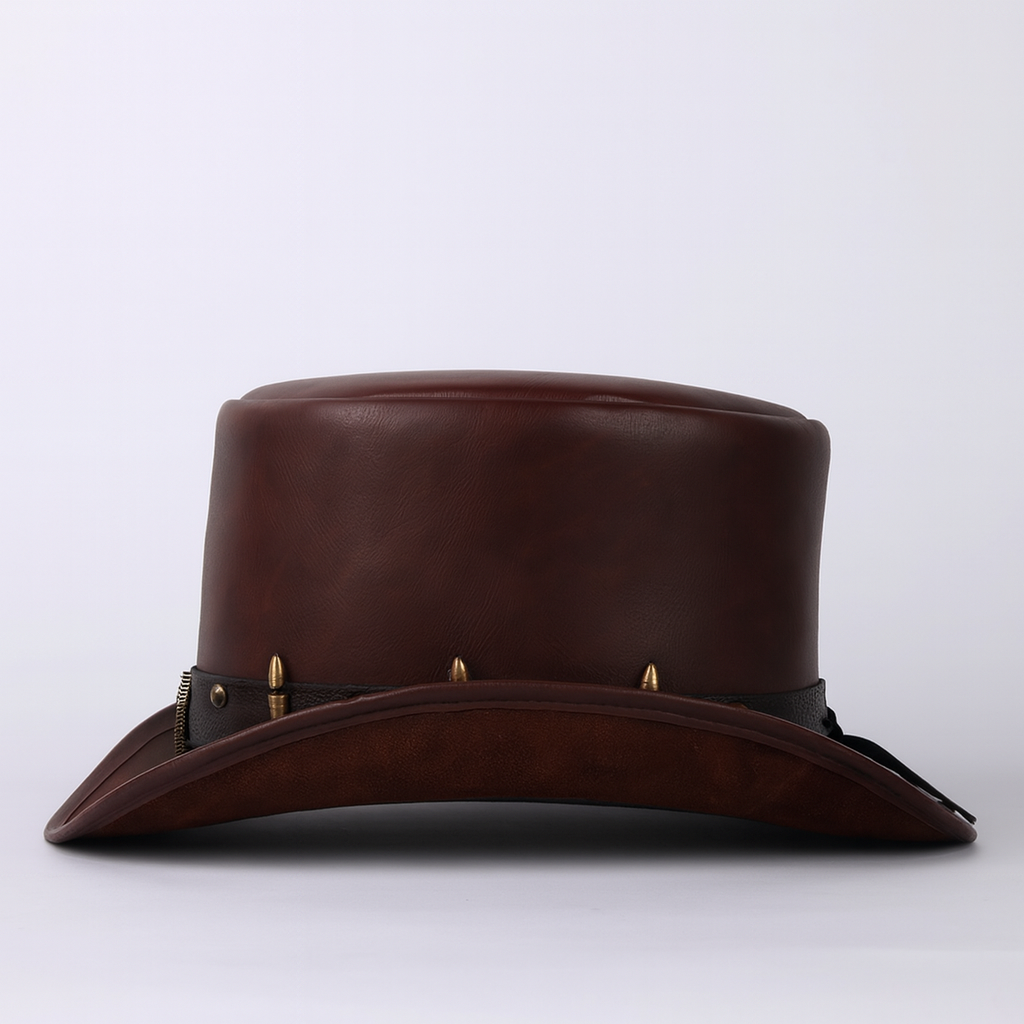 Three Sizes of Faux Leather Hats for Men And Women, Presidential Style.
