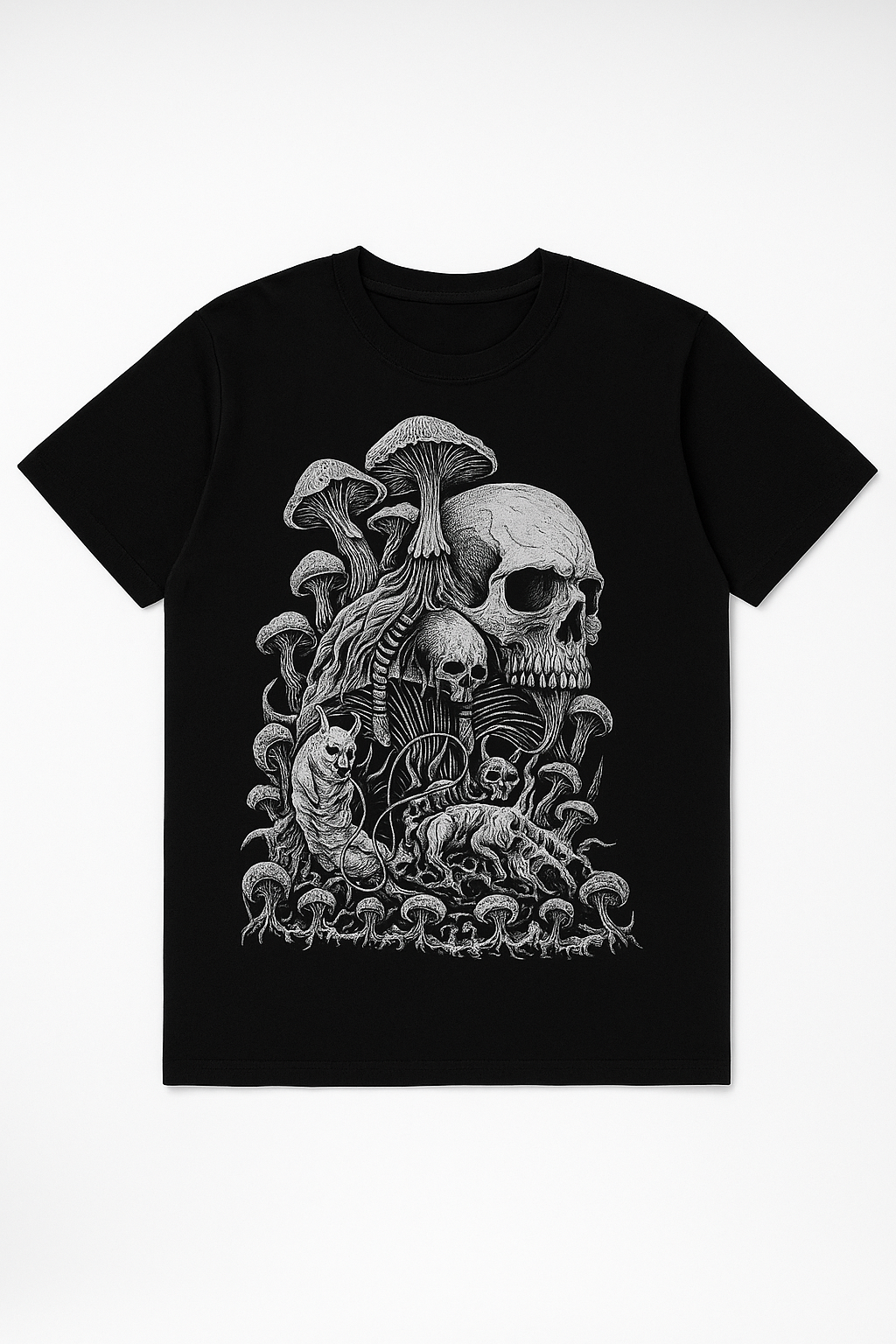 Gothic Skull Print Tank Top in Black Streetwear Style