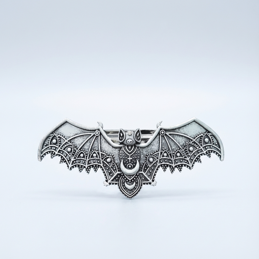 1pc Vintage Metal Hair Barrettes, Decorative Gothic Hair Clips Barrettes, Hair Pins Hair Accessories For Women Female