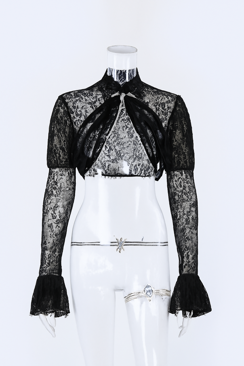 Lace Skull Jacket Dark Aesthetic Cardigan for Witchy Style