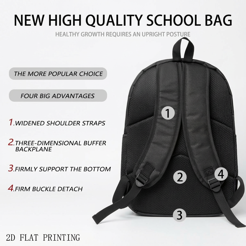 1pc Gothic Skull & Crossbones Backpack - Large Capacity, Ergonomic Design, Secure Zipper Closure, Washable Fabric, Perfect for Work, Travel & Everyday Use