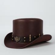 Three Sizes of Faux Leather Hats for Men And Women, Presidential Style.