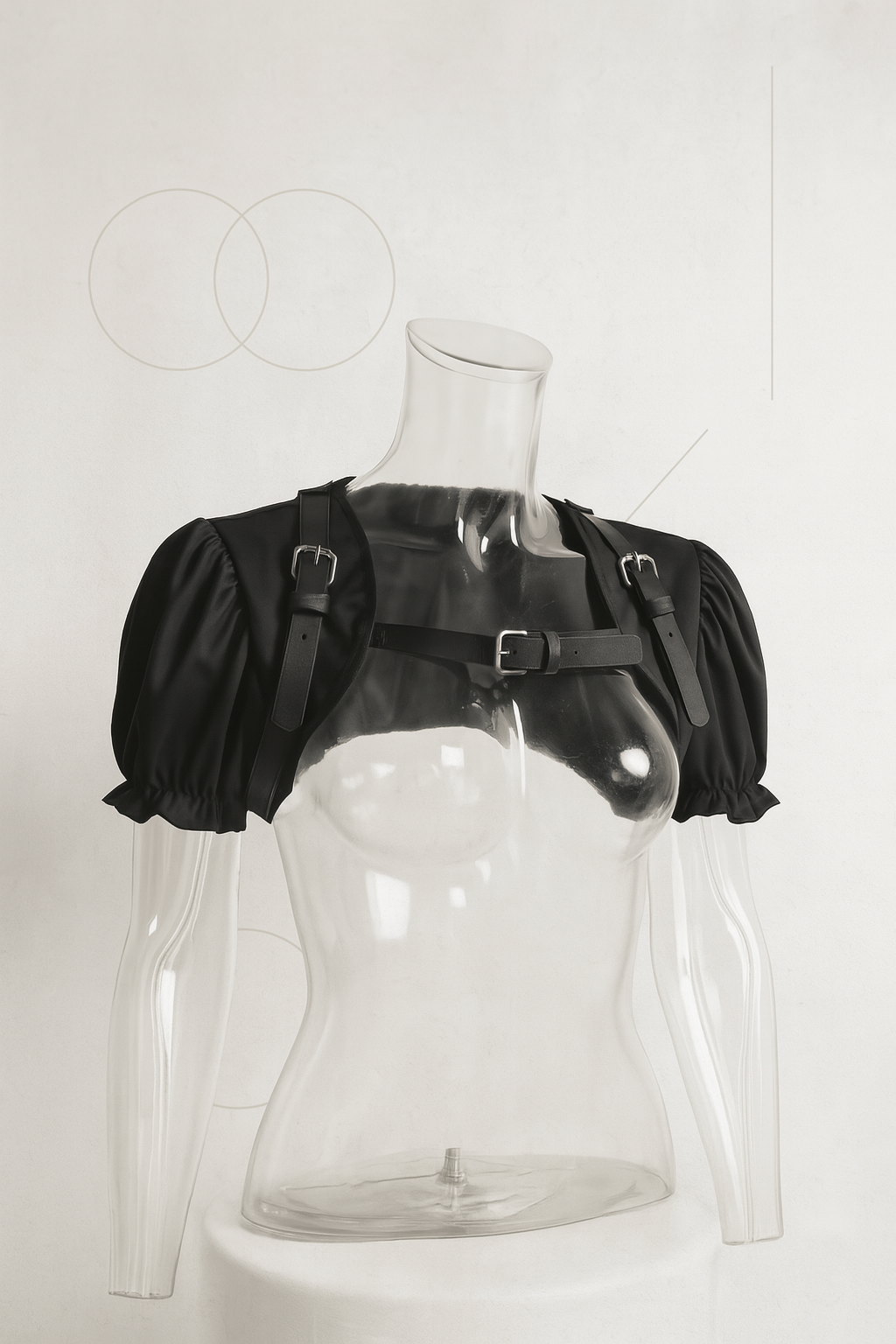 Gothic Punk Flare Dress with Eyelet Details and Zipper