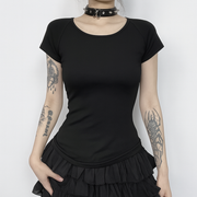 Edgy Angel Dark Fashion T-Shirt for Alternative Style