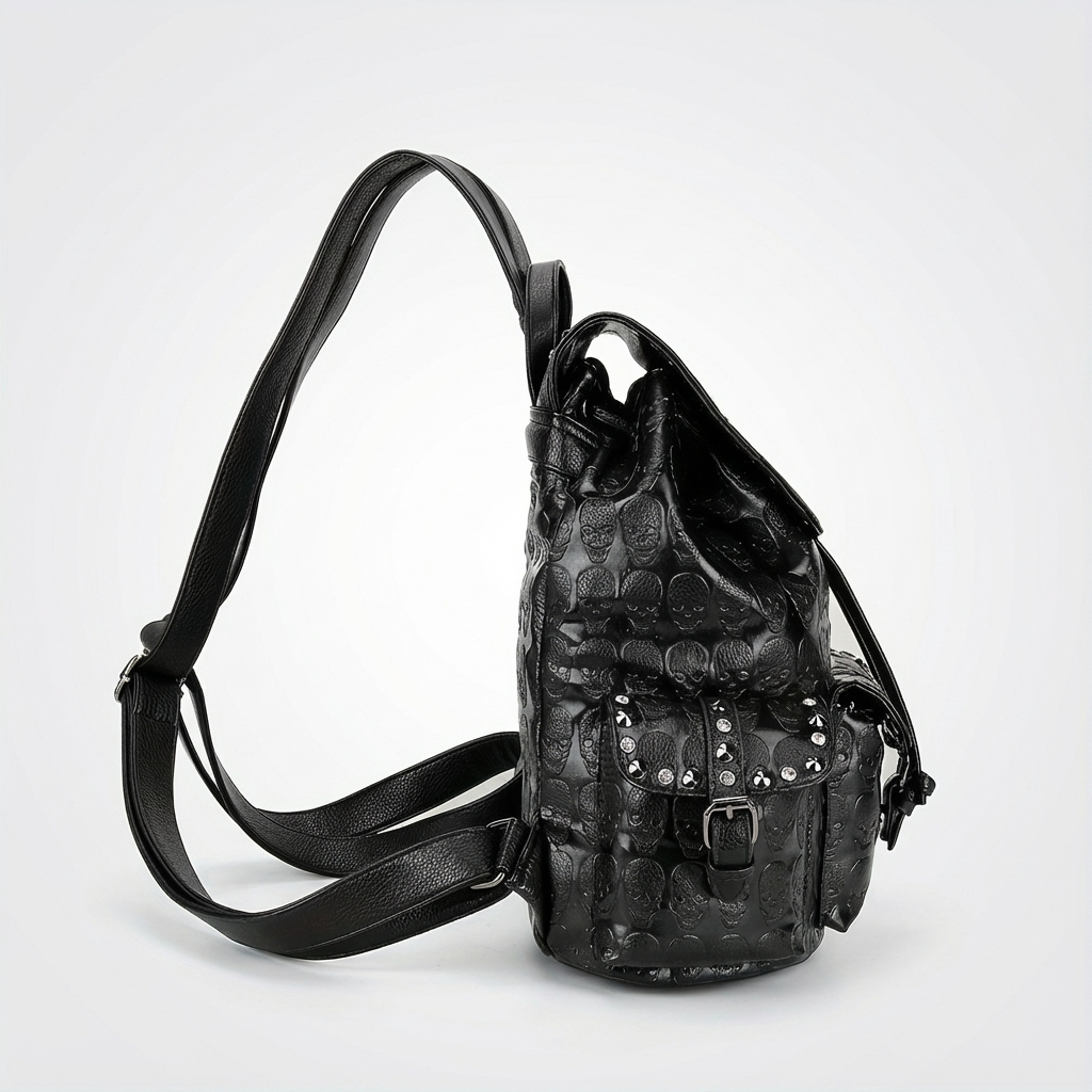 Backpack for Women, Halloween Rivets Gothic Black Daypack, Women's Niche Travel Backpack, Gift for Friend
