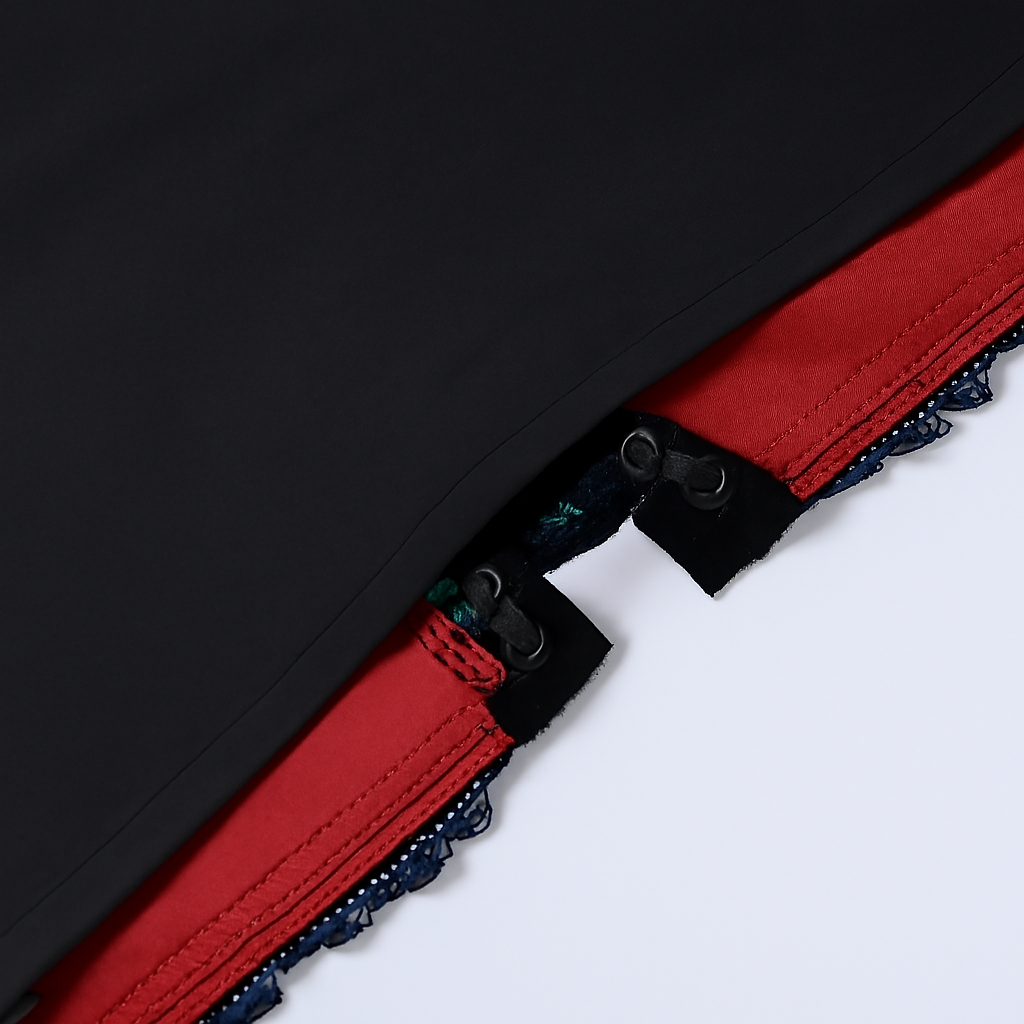 Lace Backless Gothic Crop Top with Adjustable Straps