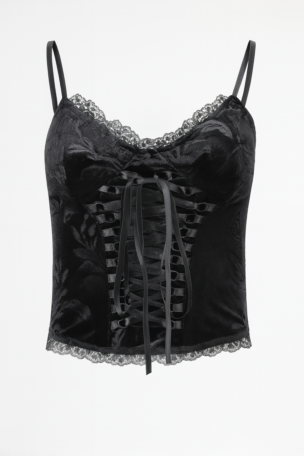 Vintage Dark Lace Gothic Top for Summer Wear
