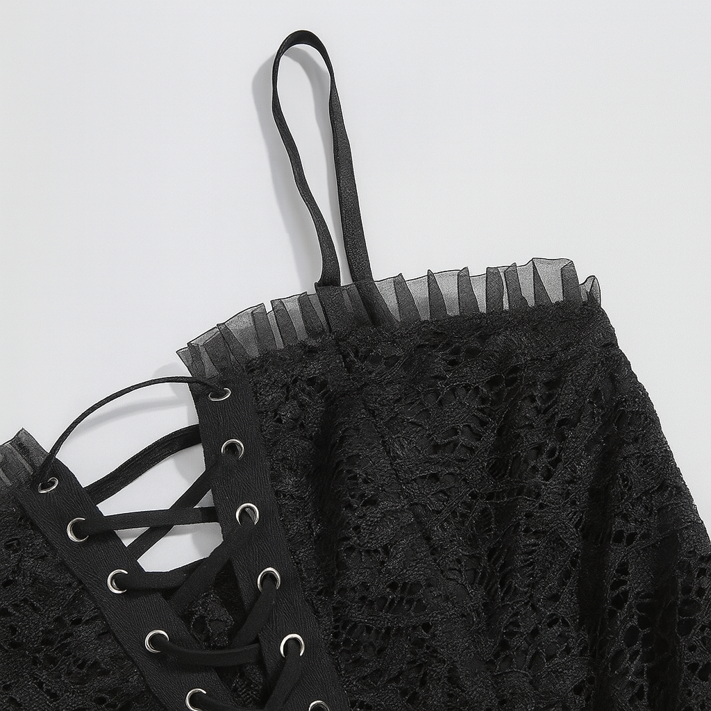 Gothic Lace Bell Sleeve Top