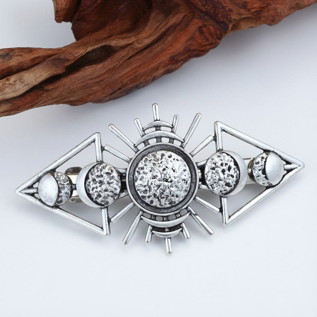 1pc Vintage Metal Hair Barrettes, Decorative Gothic Hair Clips Barrettes, Hair Pins Hair Accessories For Women Female