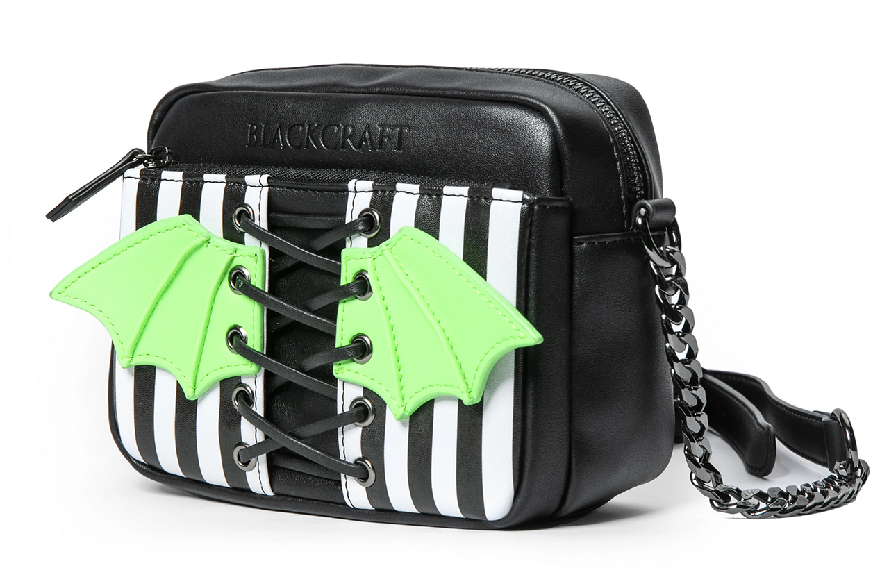 BLACKCRAFT CULT BEETLE LACE UP CROSSBODY PURSE