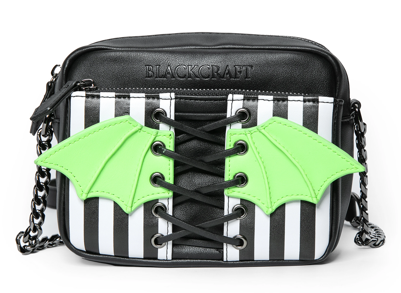 BLACKCRAFT CULT BEETLE LACE UP CROSSBODY PURSE