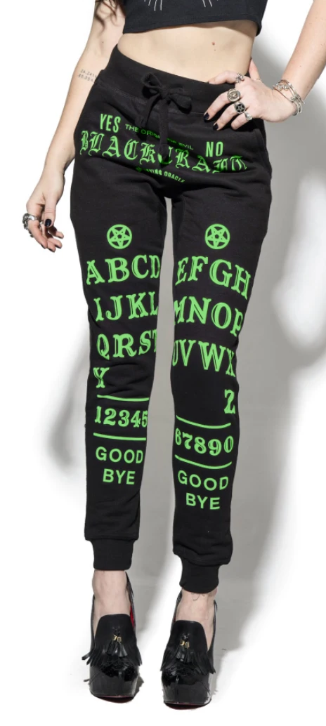 BLACKCRAFT CULT OUIJA GREEN PRINT JOGGERS