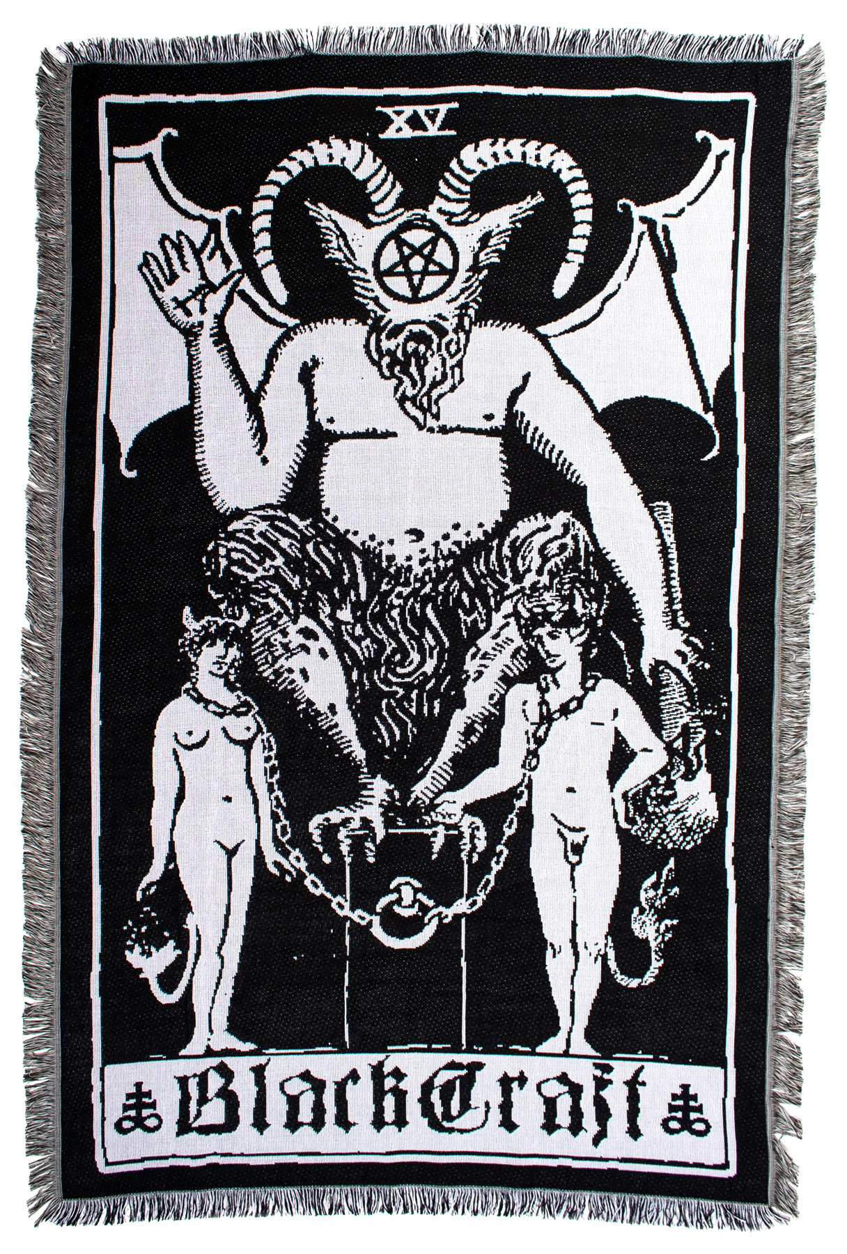 BLACKCRAFT CULT DEVIL TAROT THROW BLANKET